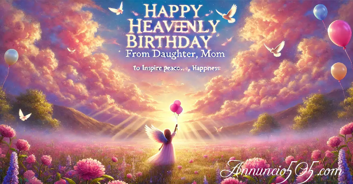 Happy Heavenly Birthday, Mom From Daughter